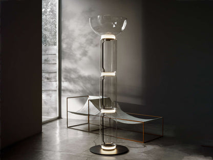 Bamboo Glass Floor Lamp Floor lamp