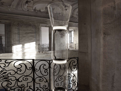 Bamboo Glass Floor Lamp Floor lamp