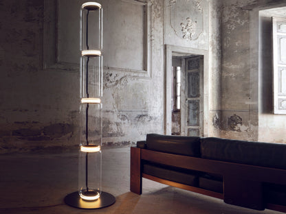 Bamboo Glass Floor Lamp Floor lamp
