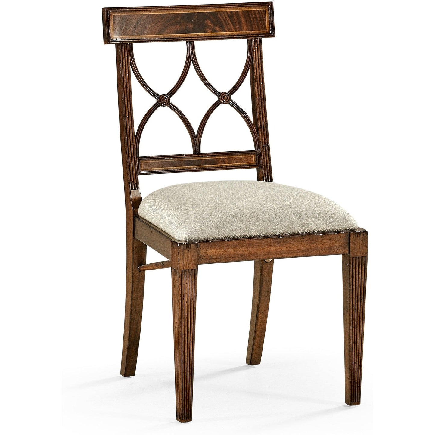 Jonathan Charles Buckingham Curved Back Side Chair (494347-SC-MAH-F200) - Set of 2