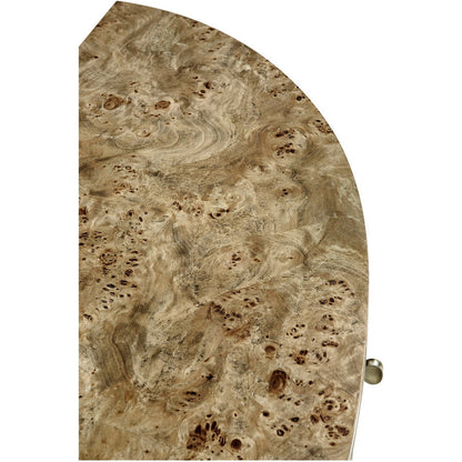 Jonathan Charles Fulgurite Mappa Burl Demilune (496007-BGA)