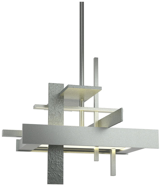 Planar 12.1" Wide Small Vintage Platinum LED Pendant