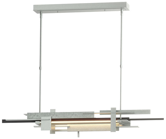 Planar 48.3"W Black Accented Vintage Platinum Standard LED Pendant