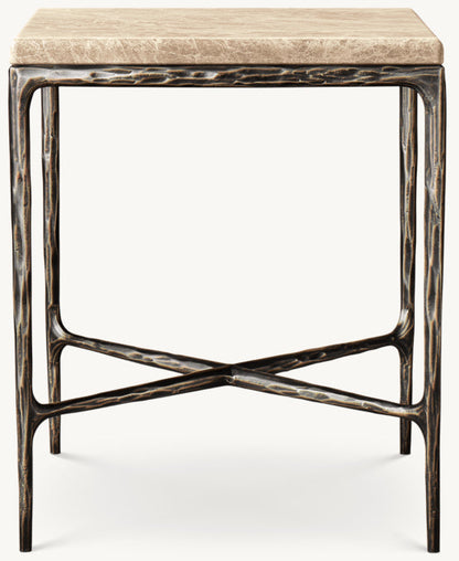 Thaddeus Marble Square Bedside Table