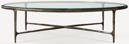 Thaddeus Glass Round Coffee Table