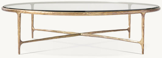 Thaddeus Glass Round Coffee Table
