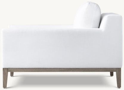 Italia Track Arm Chair - Oak Base