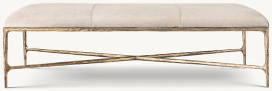 Thaddeus Leather Coffee Ottoman