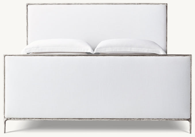 Thaddeus Fabric Panel Bed with Footboard