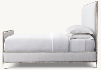 Thaddeus Fabric Panel Bed with Footboard