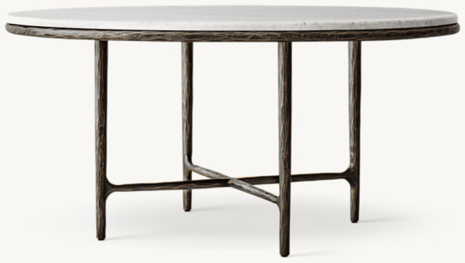 Thaddeus Marble Round Dining Table