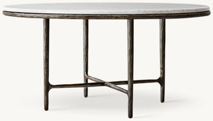 Thaddeus Marble Round Dining Table