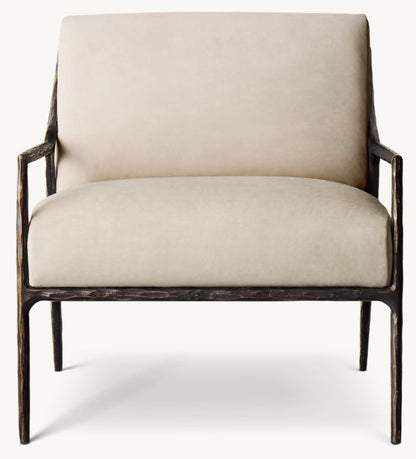 Thaddeus Slope Arm Leather Chair