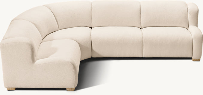 Marc茅 Recliner Modular 4-Piece L-Sectional