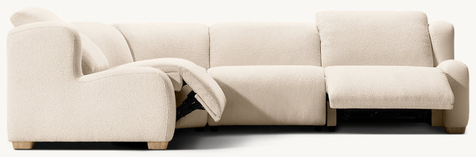 Marc茅 Recliner Modular 4-Piece L-Sectional