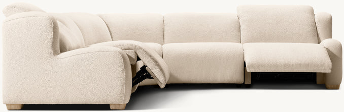Marc茅 Recliner Modular 5-Piece Corner Sectional