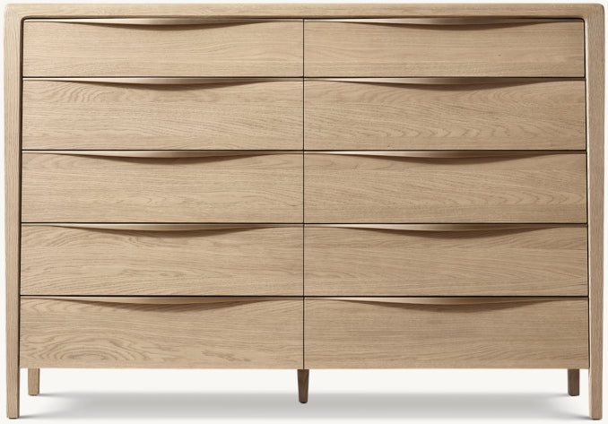 Gael Oak 10-Drawer Dresser
