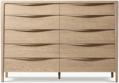 Gael Oak 10-Drawer Dresser