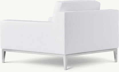 Italia Track Arm Chair - Metal Base