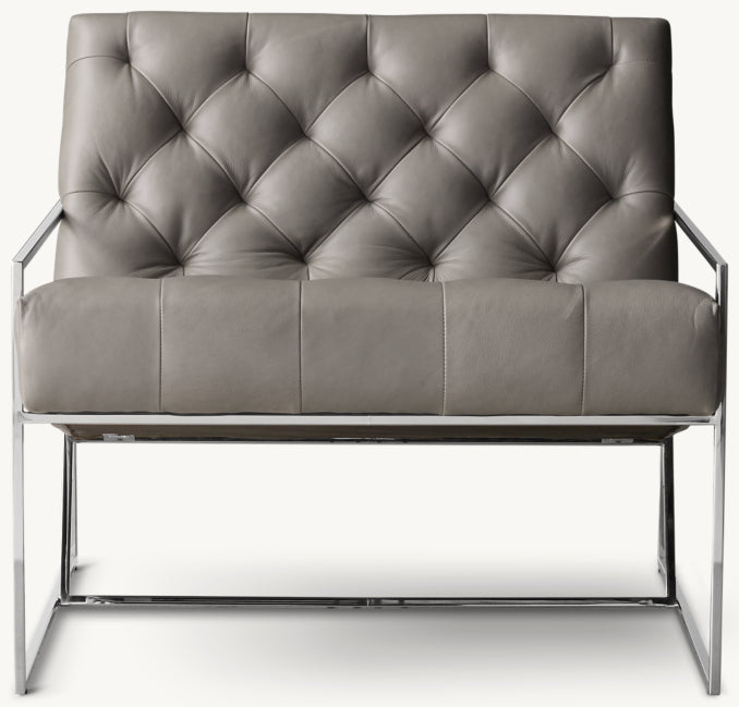 Marsden tufted Leather Chair