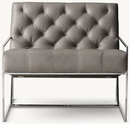 Marsden tufted Leather Chair