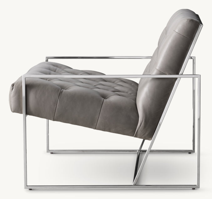Marsden tufted Leather Chair