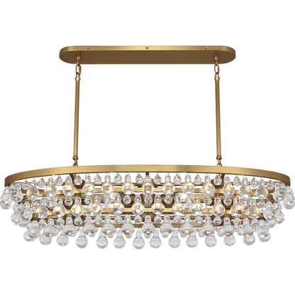 Robert Abbey Bling 8 Light 43" Wide Linear Chandelier