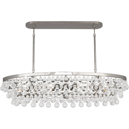 Robert Abbey Bling 8 Light 43" Wide Linear Chandelier