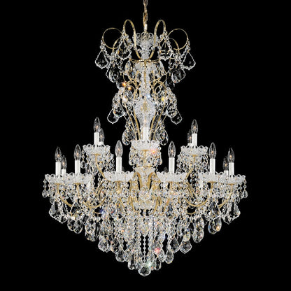 Schonbek New Orleans 18 Light 36" Wide Crystal Chandelier with Heritage Crystals