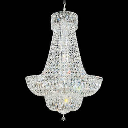 Schonbek Petit 23 Light 24" Wide Crystal Empire Chandelier with Clear Swarovski Crystals