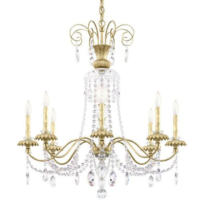 Schonbek Helenia 8 Light 32" Wide Crystal Chandelier with Clear Heritage Crystal Accents