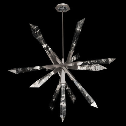 Schonbek Beyond Solitude 36" Wide Switchable Color Temperature LED Quartz Crystal Pendant