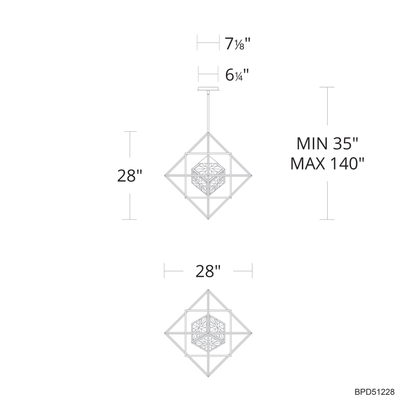 Schonbek Beyond Heracles 28" Wide LED Crystal Pendant