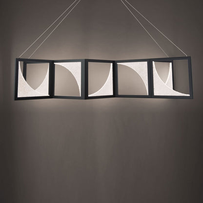 Schonbek Beyond Luna 61" Wide LED Crystal Linear Pendant