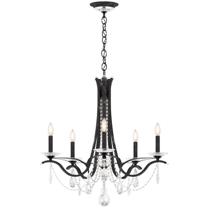 Schonbek Vesca 5 Light 29" Wide Crystal Chandelier with Heritage Crystals