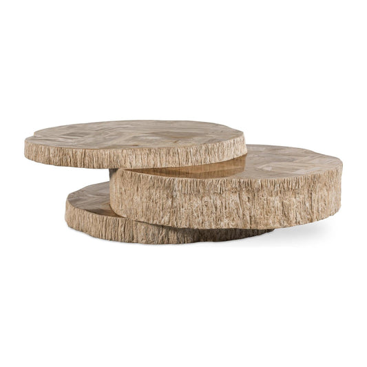 Century Furniture Grand Tour Elan Petrified Wood Stack Cocktail Light