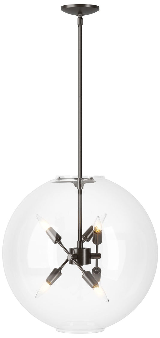 Sfera 6-Light Pendant - Oil Rubbed Bronze - Clear Glass