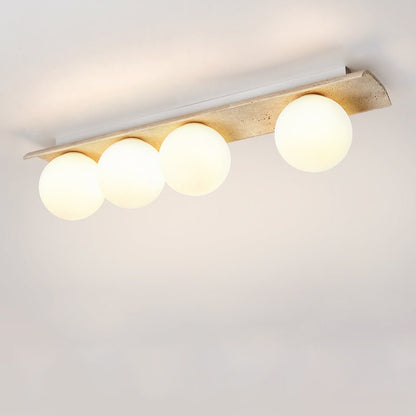 Yellow Travertine Ceiling Light