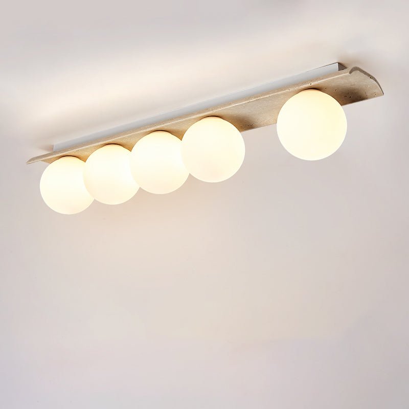 Yellow Travertine Ceiling Light