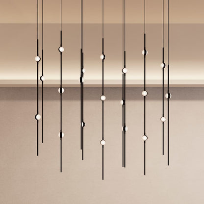 Sonneman Constellation 12" Wide LED Multi Light Pendant with White Optical Acrylic Shades and 120" Cable - 2200K