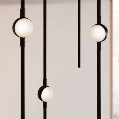Sonneman Constellation 12" Wide LED Multi Light Pendant with White Optical Acrylic Shades and 240" Cable - 2700K