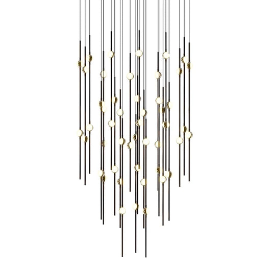 Sonneman Constellation 25" Wide LED Multi Light Pendant with White Optical Acrylic Shades and 240" Cable - 3000K