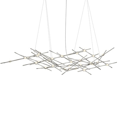Sonneman Constellation Ursa Minor 25 Light 55" Wide LED Abstract Chandelier with Clear Acrylic Shades