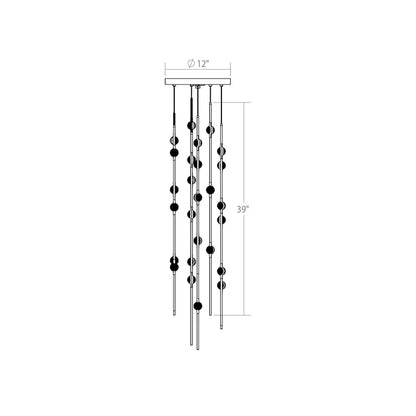Sonneman Constellation 6" Wide Chandelier