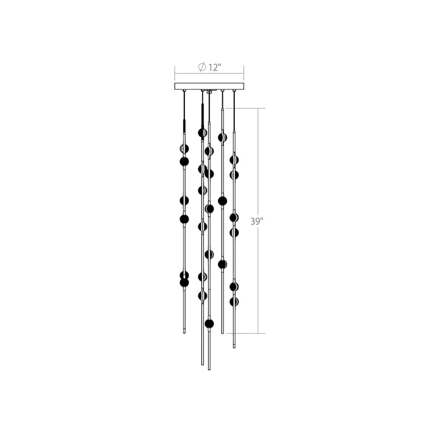 Sonneman Constellation 12" Wide Pendant