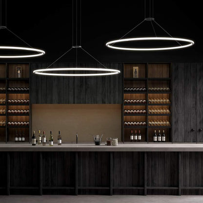 Sonneman Luna 38" Wide LED Ring Chandelier - 3500K