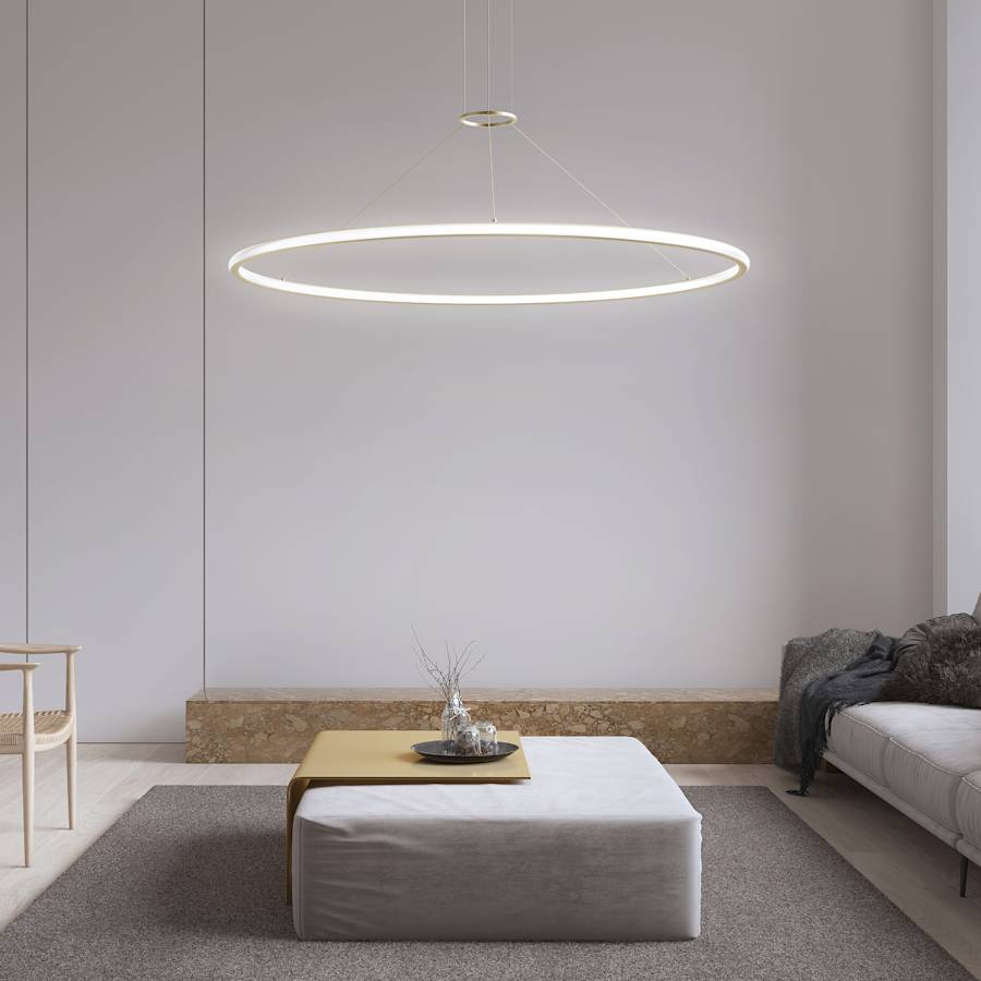 Sonneman Luna 38" Wide LED Ring Chandelier - 3500K