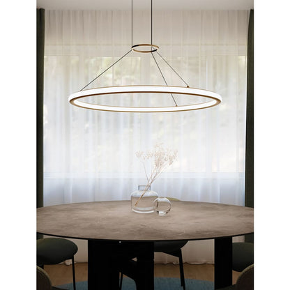 Sonneman Luna 38" Wide LED Ring Chandelier - 3500K