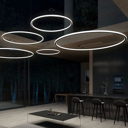 Sonneman Luna 50" Wide LED Ring Chandelier - 2700K