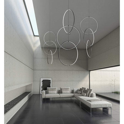 Sonneman Torc 3 Light 25" Wide LED Abstract Chandelier